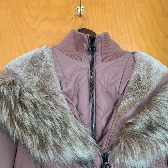Noize | Gisele-X | Faux fur Hooded Parka Coat | Pink | Excellent condition - Picture 8 of 9
